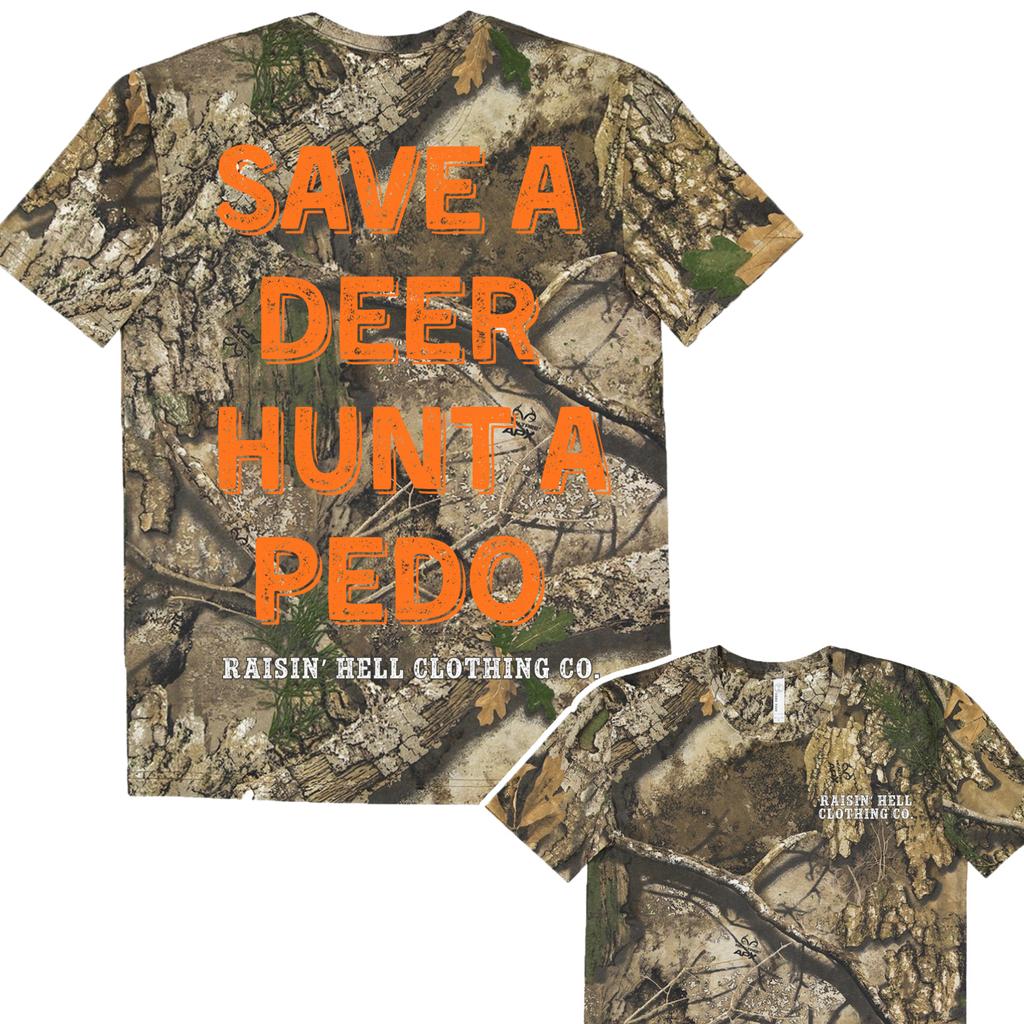 UNISEX Camo w/ Orange
