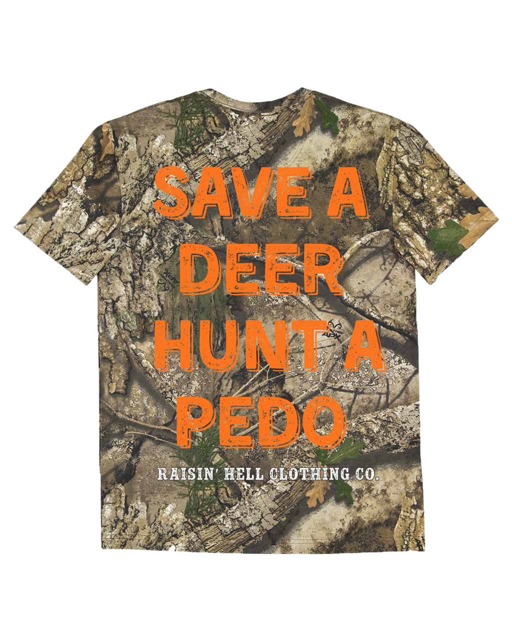 UNISEX Camo w/ Orange