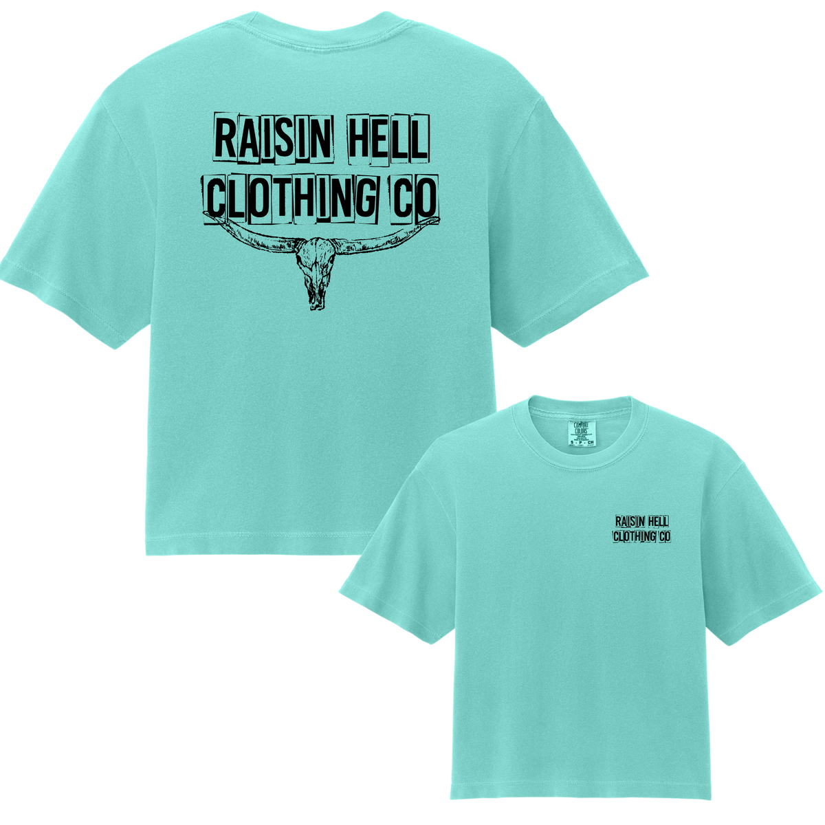 Women's Cut & Paste CROP Tee