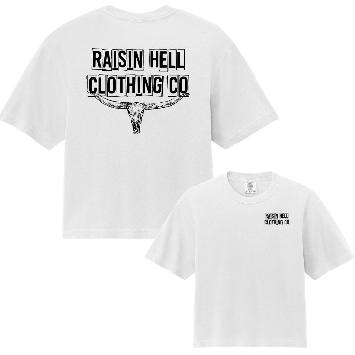 Women's Cut & Paste CROP Tee